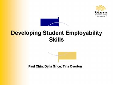 Developing Student Employability Skills