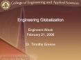 Engineering Globalization PowerPoint PPT Presentation
