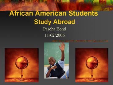 African American Students Study Abroad