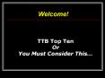 TTB Top Ten PowerPoint PPT Presentation