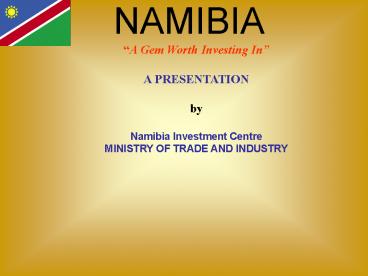 A Gem Worth Investing In A PRESENTATION