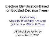 Electron Identification Based on Boosted Decision Trees