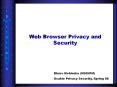 Web Browser Privacy and Security PowerPoint PPT Presentation