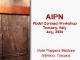 AIPN Model Contract Workshop Tuscany, Italy July, 2004 PowerPoint PPT Presentation