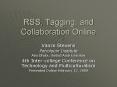 RSS, Tagging, and Collaboration Online PowerPoint PPT Presentation