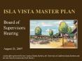 ISLA VISTA MASTER PLAN PowerPoint PPT Presentation
