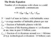 The Drake Equation