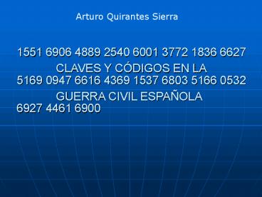 Arturo Quirantes Sierra