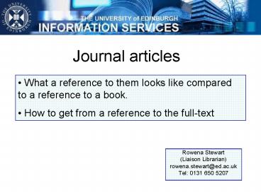 Journal articles