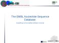 The EMBL Nucleotide Sequence Database: PowerPoint PPT Presentation