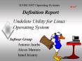 Undelete Utility for Linux Operating System PowerPoint PPT Presentation