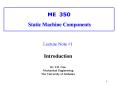 ME350 Static Machine Components PowerPoint PPT Presentation