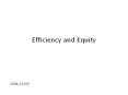 Efficiency and Equity PowerPoint PPT Presentation