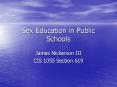Sex Education in Public Schools PowerPoint PPT Presentation