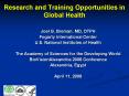 Research%20and%20Training%20Opportunities%20in%20Global%20Health PowerPoint PPT Presentation