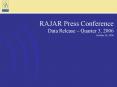 RAJAR Press Conference PowerPoint PPT Presentation