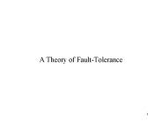 A Theory of FaultTolerance