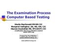 The Examination Process Computer Based Testing PowerPoint PPT Presentation