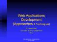 Web%20Applications%20Development%20(Approaches%20 PowerPoint PPT Presentation