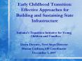 Early Childhood Transition: Effective Approaches for Building and Sustaining State Infrastructure PowerPoint PPT Presentation