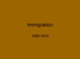 Immigration PowerPoint PPT Presentation