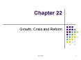 Growth, Crisis and Reform PowerPoint PPT Presentation