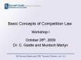 Basic Concepts of Competition Law PowerPoint PPT Presentation