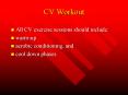 CV Workout PowerPoint PPT Presentation