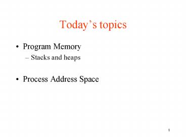 Program Memory presentation | free to view