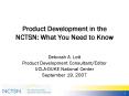 Product Development in the NCTSN: What You Need to Know PowerPoint PPT Presentation