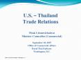 U'S' Thailand Trade Relations PowerPoint PPT Presentation