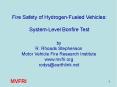 Fire Safety of HydrogenFueled Vehicles: SystemLevel Bonfire Test PowerPoint PPT Presentation