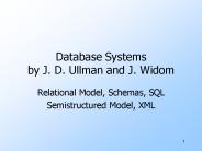 Database Systems by J. D. Ullman and J. Widom