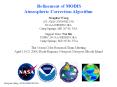 Task 11  Remote Sensing of Ocean Color and Aerosol Properties  NASA Grant (NAS5-00203)  Assessment, Validation, and Refinement of the Atmospheric Correction Algorithm for the Ocean Color Sensors  Menghua Wang  The JCET Annual Report Retreat  Port Deposit PowerPoint PPT Presentation