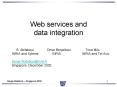 Web services and data integration PowerPoint PPT Presentation