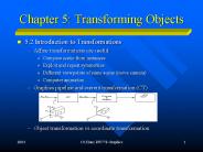 Chapter 5: Transforming Objects