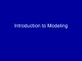 Introduction to Modeling PowerPoint PPT Presentation