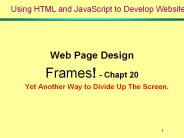 Web%20Page%20Design PowerPoint PPT Presentation