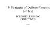 19' Strategies of DefenseFirearms 40 hrs PowerPoint PPT Presentation