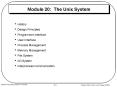 Module 20: The Unix System PowerPoint PPT Presentation
