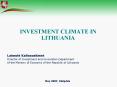 INVESTMENT CLIMATE IN LITHUANIA PowerPoint PPT Presentation