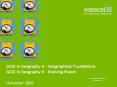 GCSE in Geography A Geographical Foundations PowerPoint PPT Presentation