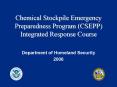 Chemical Stockpile Emergency Preparedness Program CSEPP Integrated Response Course PowerPoint PPT Presentation