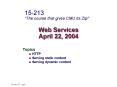 Web Services April 22, 2004 PowerPoint PPT Presentation