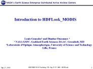 Introduction to HDFLook_MODIS