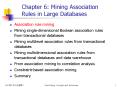 Chapter 6: Mining Association Rules in Large Databases PowerPoint PPT Presentation