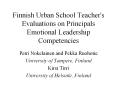 Finnish%20Urban%20School%20Teacher's%20Evaluations%20on%20Principals%20Emotional%20Leadership%20Competencies PowerPoint PPT Presentation