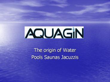 The origin of Water