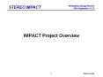 IMPACT Project Overview PowerPoint PPT Presentation