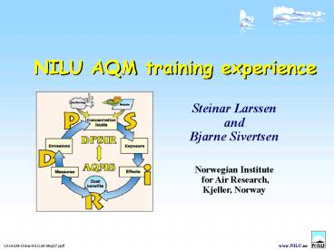 NILU AQM training experience
